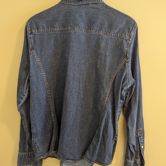 Faded Glory Dark Denim Shirt. Size XL. - Picture 3 of 3